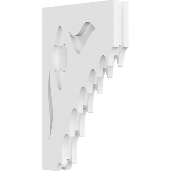 Ekena Millwork 1-7/8 in. x 14 in. x 8 in. PVC Wellington Corbel