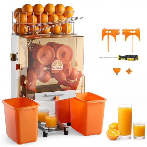 Commercial Orange Juicer Machine, 120W Electric Orange Juice Press, Stainless Steel Orange Squeezer for 20 per Minute
