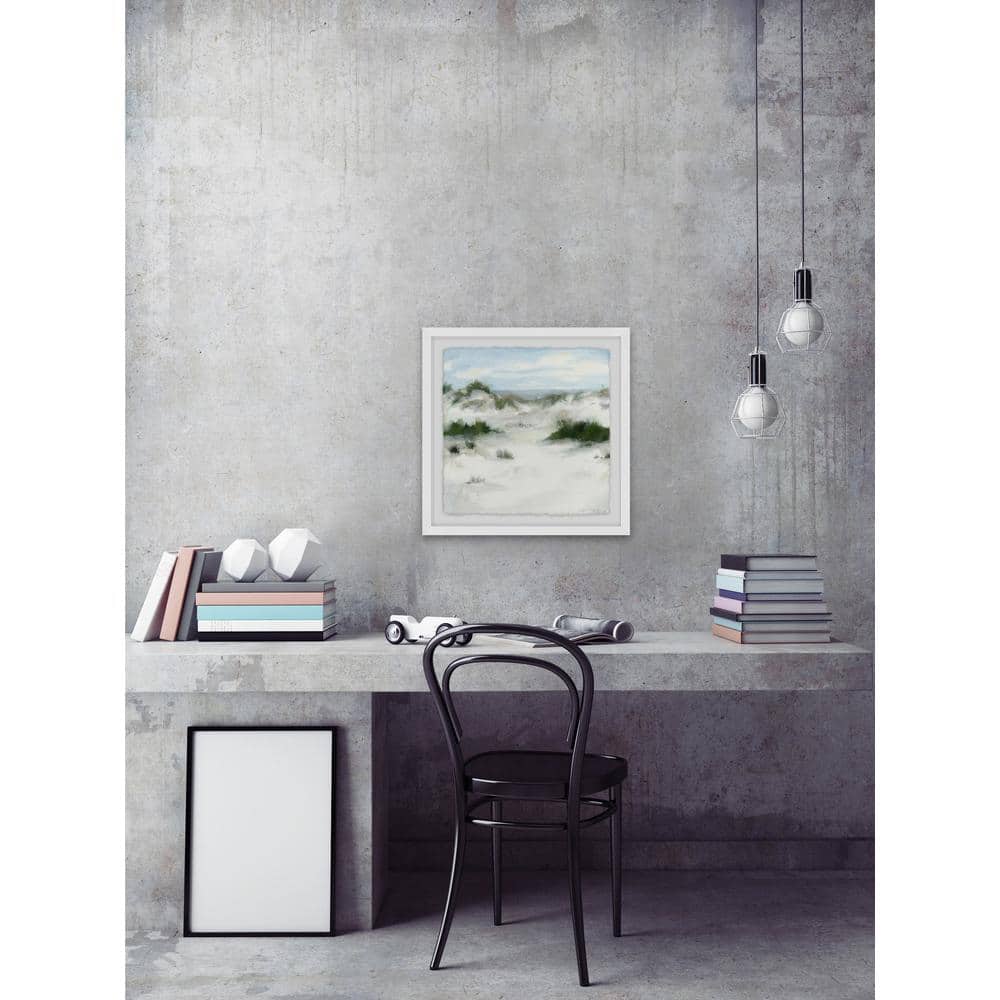 18 in. H x 18 in. W White Sands II by Marmont Hill Framed Wall Art
