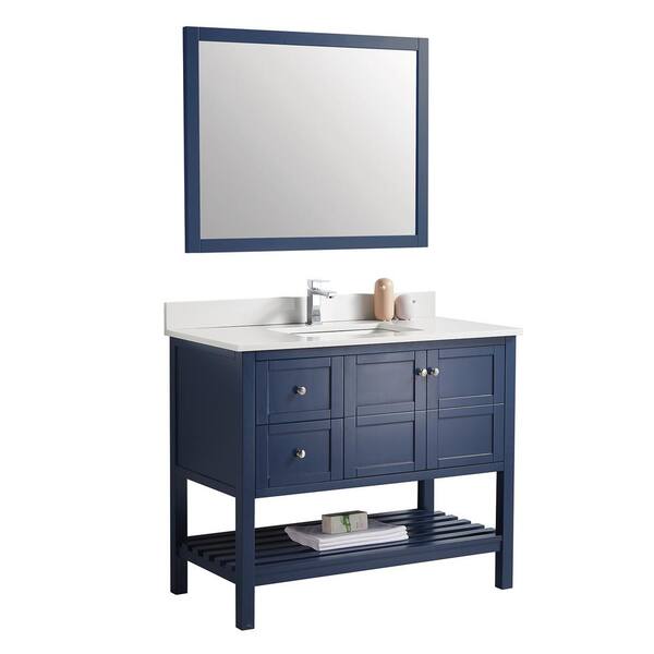 Boyel Living Elegant 34 In W X 41 H 21 D Bath Vanity Blue With Carrara Marble Top And Sink Jmjbcb 1142l B The Home Depot Boyel Living Elegant 34 In W X 41, Home Depot 41 Bathroom Vanity