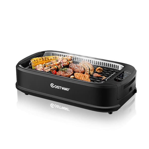 Power XL Smokeless Grill Elite Plus Indoor Electric Grill with Tempered  Glass Lid, Non-Stick, Black - AliExpress