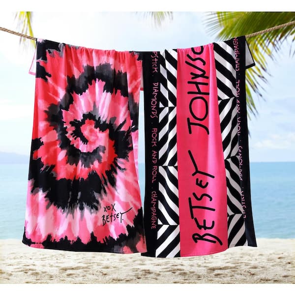 Monogrammed Tie Dye Beach Towel