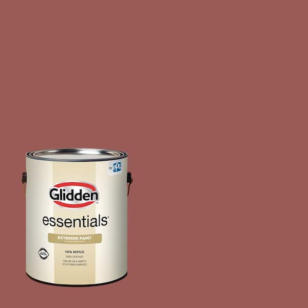 Glidden Essentials 1 gal. Fire Weed Flat Exterior Paint