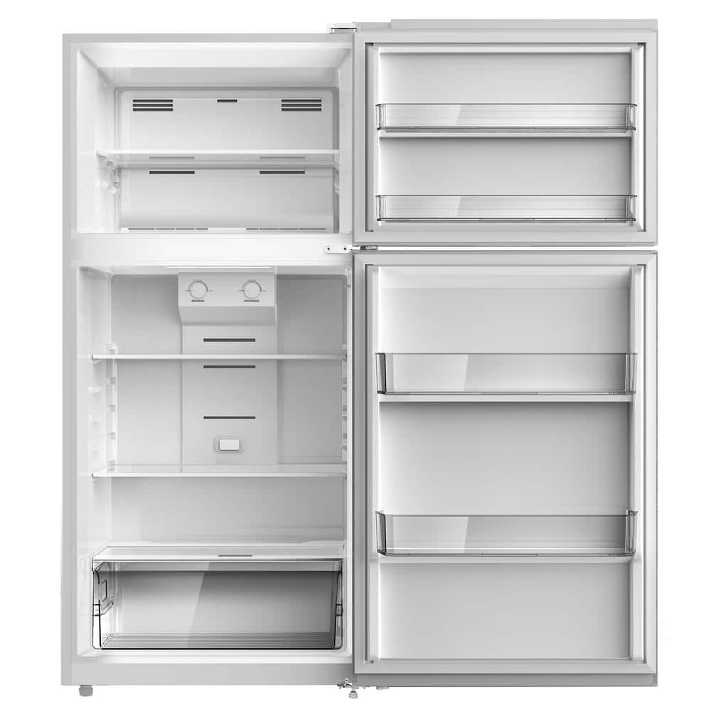 Avanti Stainless Steel Full-Size Top Freezer Refrigerator