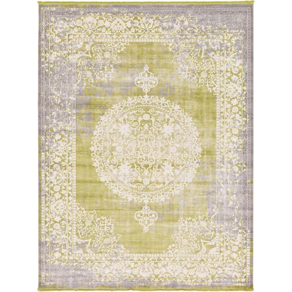 Unique Loom New Classical Olwen Light Green 10' 0 x 13' 0 Area Rug