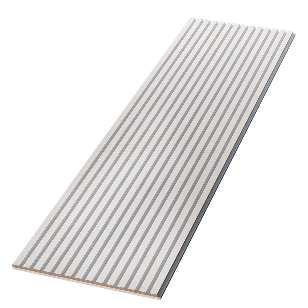 94 in. x 12.6 in. x 0.8 in. Acoustic Vinyl Wall Cladding Siding Board in Double White (Set of 2 piece) price history on PriceWatchPro