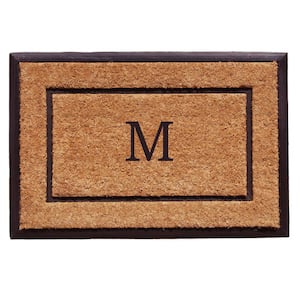 The General Monogram Doormat, 18" x 30", Letter M