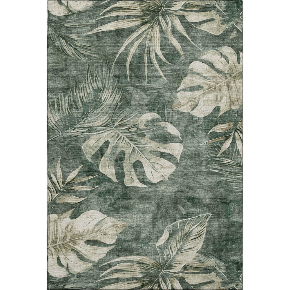 Mayfield Premium Machine Washable Abstract AMF1887 Fern 9 ft. x 12 ft. Area Rug price history on PriceWatchPro
