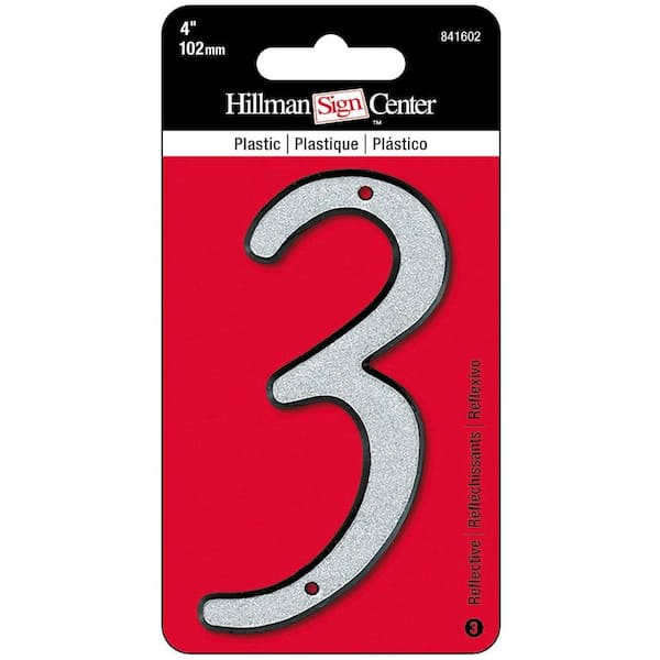 The Hillman Group 4 in.Nail-On Plastic Number 3