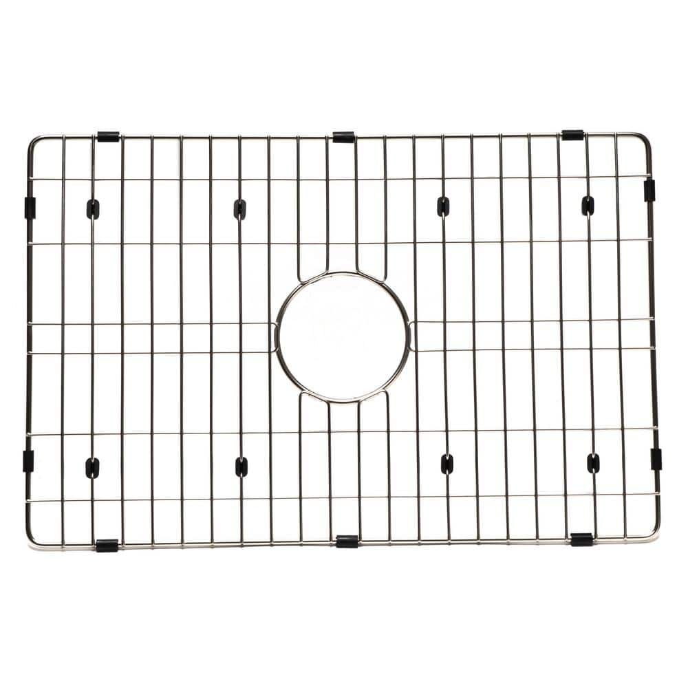 Brushed Stainless Steel Sink Grid with Plastic Feet