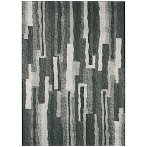 Evolve Midnight 10 ft. x 14 ft. Striped Area Rug