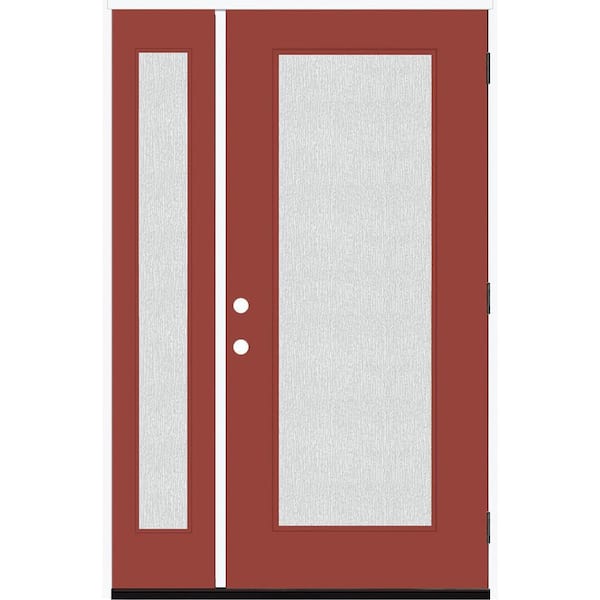 Steves & Sons Legacy 51 In. X 80 In. Full Lite Rain Glass LHOS Primed ...