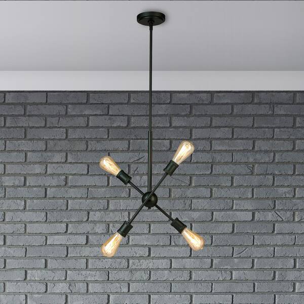 Eglo Etris Row 4 Light Black Pendant With Adjustable Arms 203945a The Home Depot Eglo Etris Row 4 Light Black Pendant, Restaurant Ceiling Light Fixtures Home Depot
