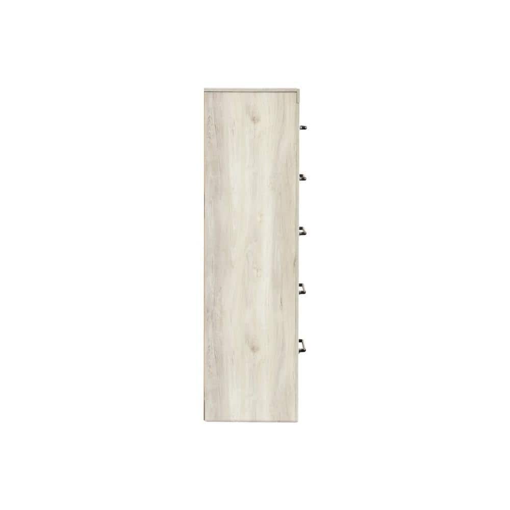 Signature Design by Ashley Cambeck 5 Drawer Chest in Whitewash