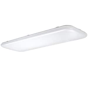 49 in. x 18 in. Rectangular Light Fixture LED Flush Mount High Output 5500 Lumens Smooth Acrylic Lens Kitchen Lighting