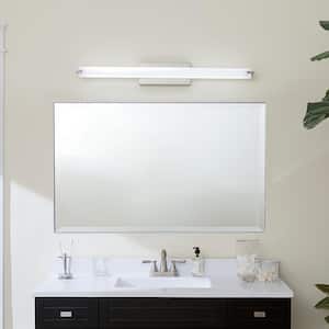 Independence 37.25 in. Brushed Nickel Integrated LED Transitional Linear Bathroom Vanity Light Bar