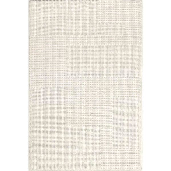 Skye Modern High-Low Ivory 12 ft. x 15 ft. Indoor Area Rug