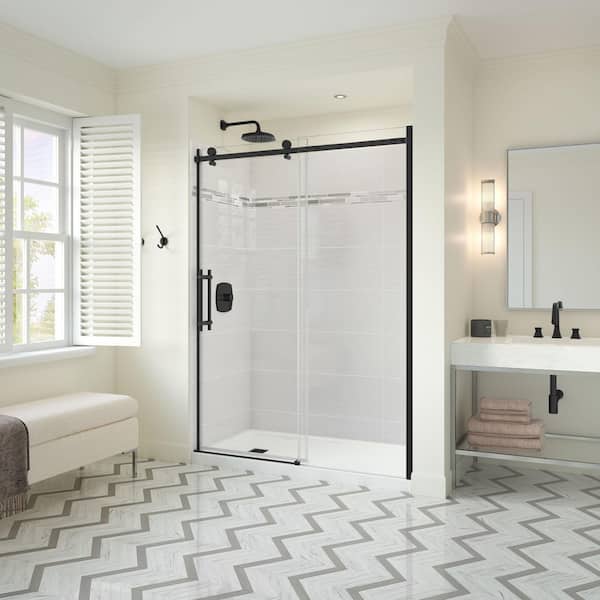 MAAX Odyssey SC 57 in. to 59-1/2 in. x 78 in. Frameless Sliding