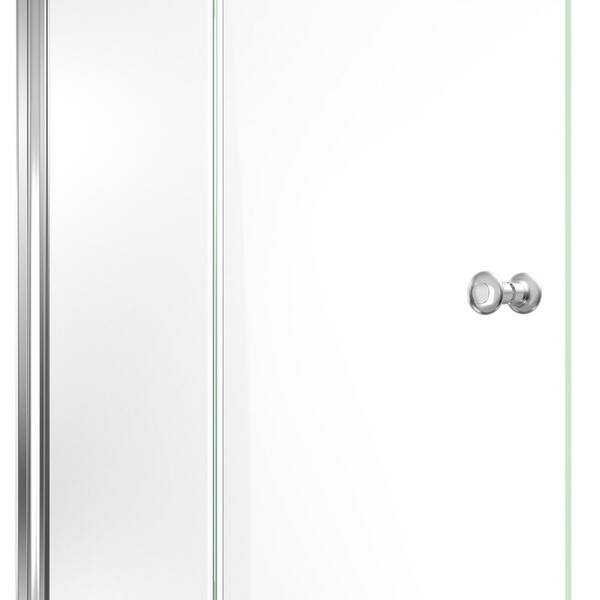 DreamLine Aqua Fold 36 in. x 58 in. Frameless Hinged Tub Door in