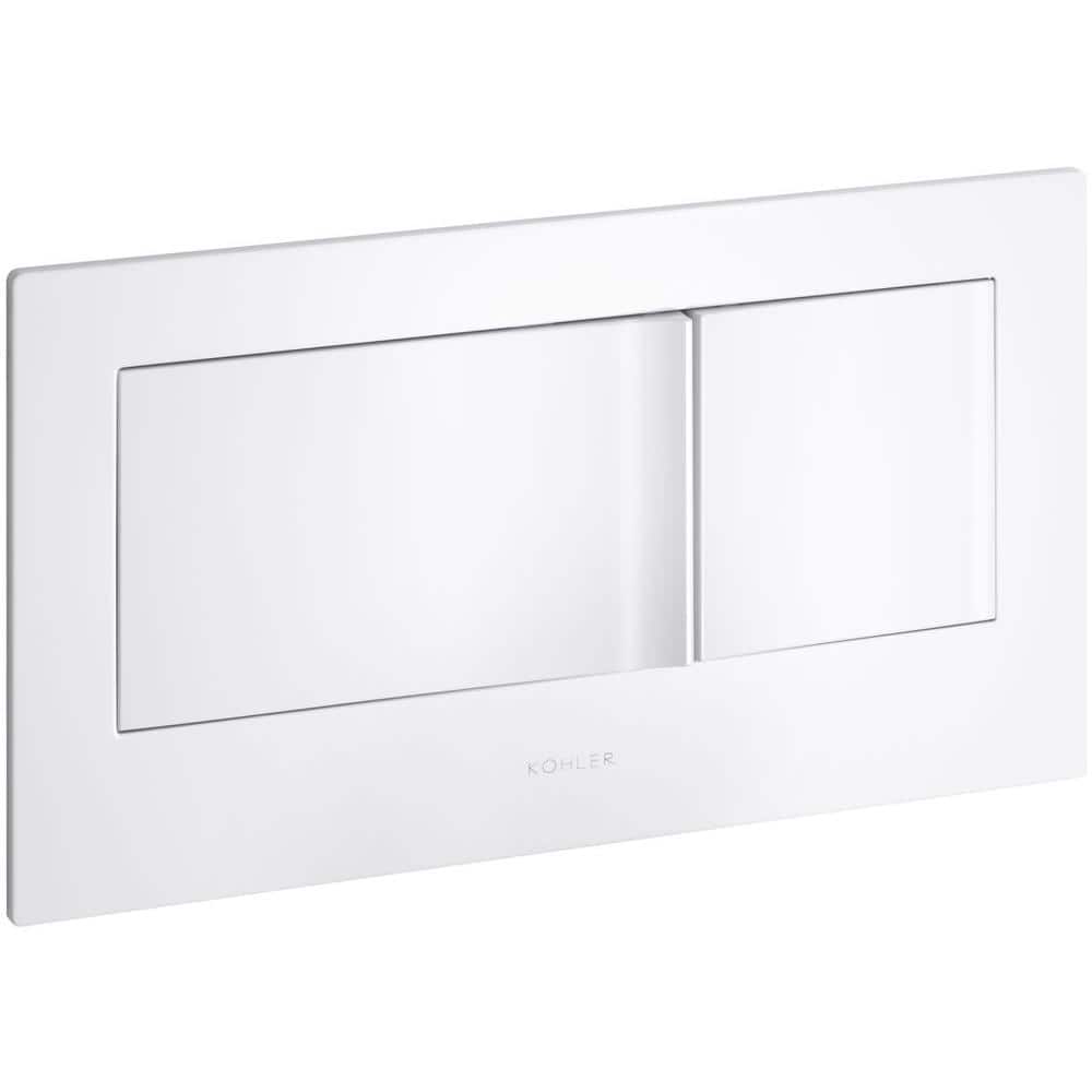 Veil Universal Fit Dual-Flush Wall Actuator Plate, White