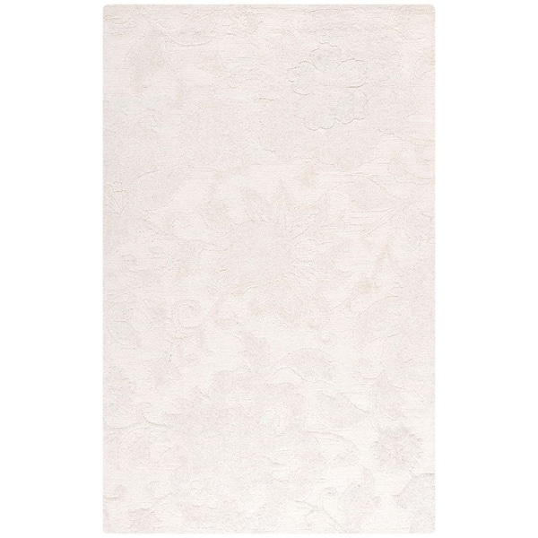 Blossom 4 ft. x 6 ft. Ivory Garden Floral Area Rug