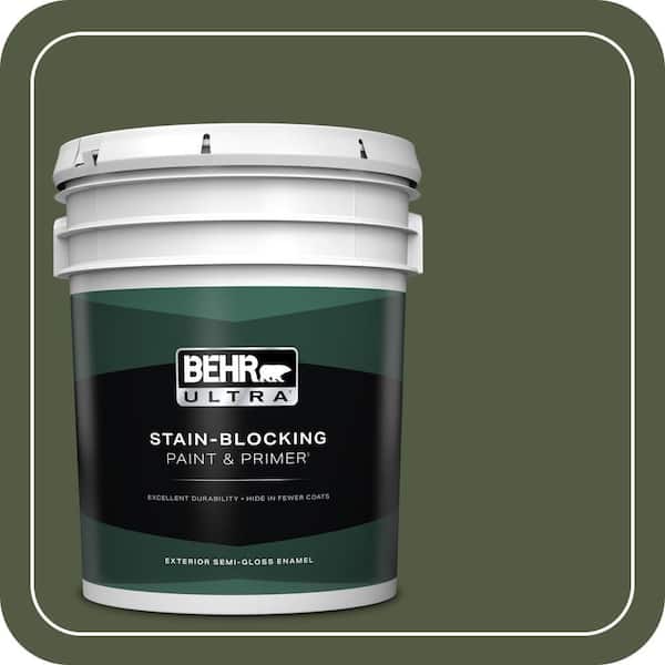 BEHR ULTRA 5 gal. #MQ6-54 River Forest Semi-Gloss Enamel Exterior Paint & Primer