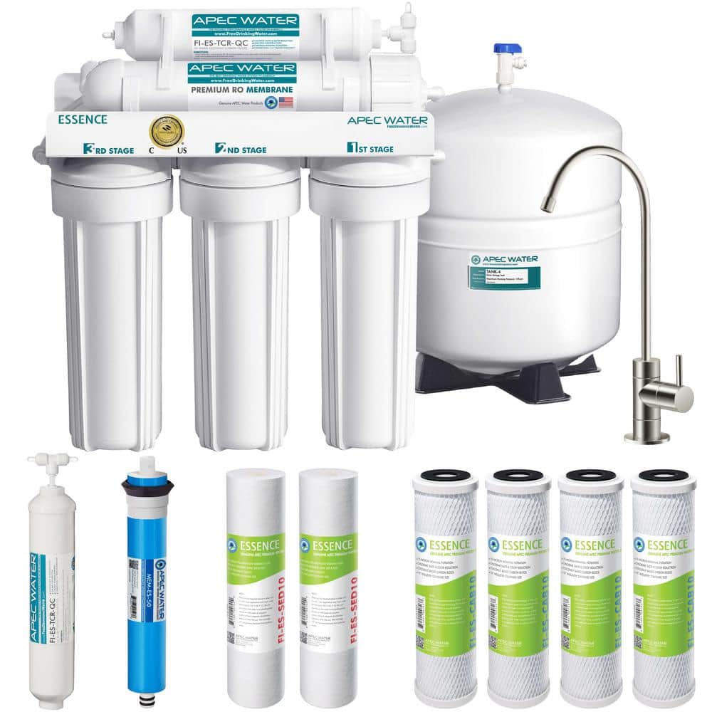 APEC Water Systems Essence Series Top Tier 5-Stage Under-Sink Reverse Osmosis Water Filtration System Extra Replacement Pre-Filter Set