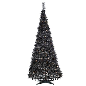 Sterling Tree Company 4 Ft Artificial Pop Up Led White Pine Tree 6461 40mlww The Home Depot