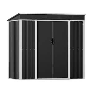 Install Metal Shed 6 ft. W x 4 ft. D Metal Shed with Sliding Door (24 sq. ft.)