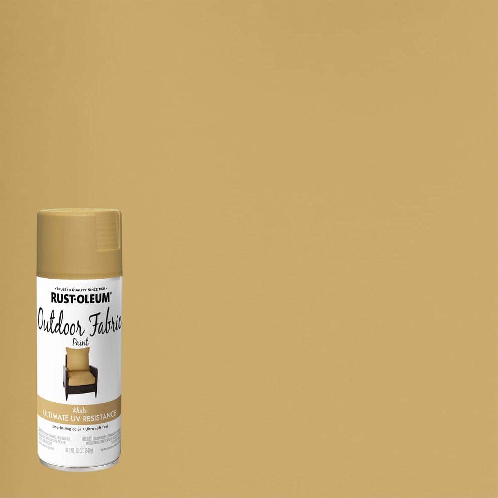 Rust Oleum 12 Oz Khaki Outdoor Fabric Spray Paint Case Of 6 358834 Khaki Rust Oleum General Purpose Spray Paint 358834 64 1000
