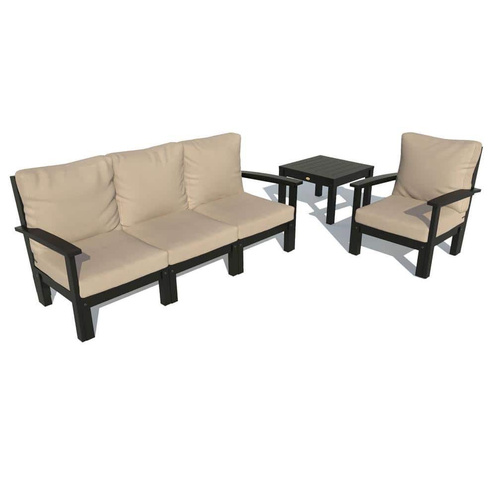 Highwood Bespoke Deep Seating 1Piece Plastic Outdoor Couch Chair and