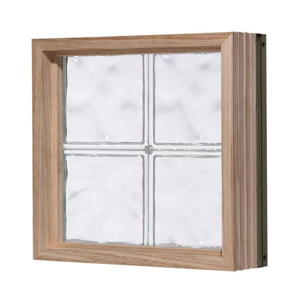 Pittsburgh Corning 32 in. x 32 in. LightWise Decora Pattern Aluminum-Clad Glass Block Window