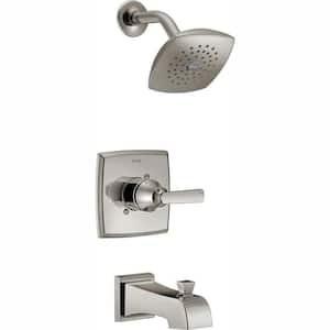 Ashlyn 1-Handle Pressure Balance Tub and Shower Faucet Trim Kit in Stainless (Valve Not Included)