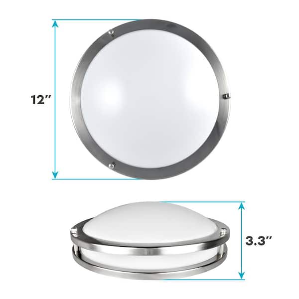 Luxrite 12 In 5 Color Selectable Led 2700k 3000k 3500k 4000k 5000k Flush Mount Dimmable Fixture 14 Watt 1120 Lumens Etl Listed Lr23281 1pk The Home Depot - Luxrite 16 Inch Led Flush Mount Ceiling Light Luxrite 12 In 5 Color Selectable Led 2700k 3000k 3500k 4000k 5000k Flush Mount Dimmable Fixture 14 Watt 1120 Lumens Etl Listed Lr23281 1pk The Home Depot - Luxrite 16 Inch Led Flush Mount Ceiling Light