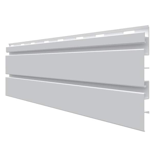 Trusscore 8 ft. PVC SlatWall Panel White (7-Pack)