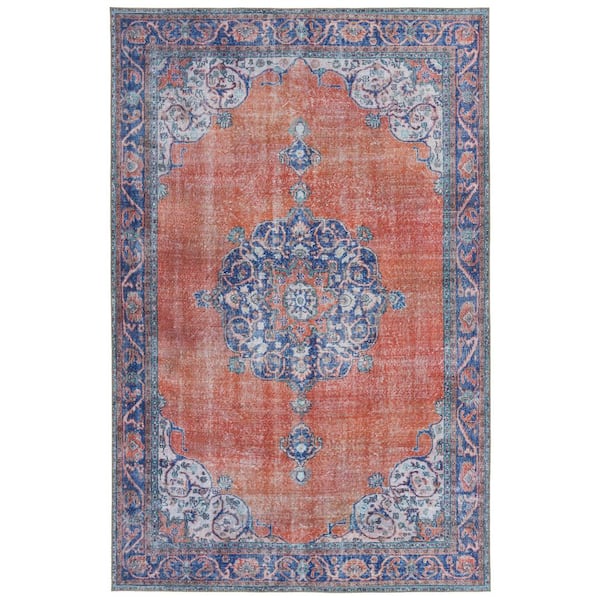 Kaleen Boho Patio Paprika 3 ft. x 5 ft. Indoor/Outdoor Area Rug
