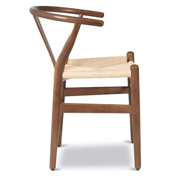 Poly and Bark Weave Walnut Chair (Set of 2) EM-109-WAL-X2
