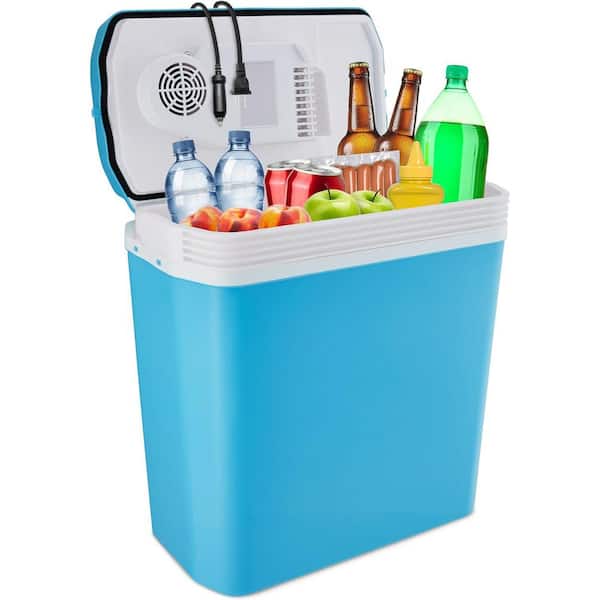 24 l Portable Thermoelectric Cooler with Handle, Blue