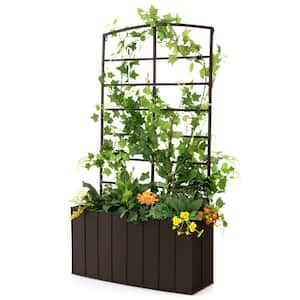 Costway Outdoor Metal Raised Garden Bed Planter Box Container for ...