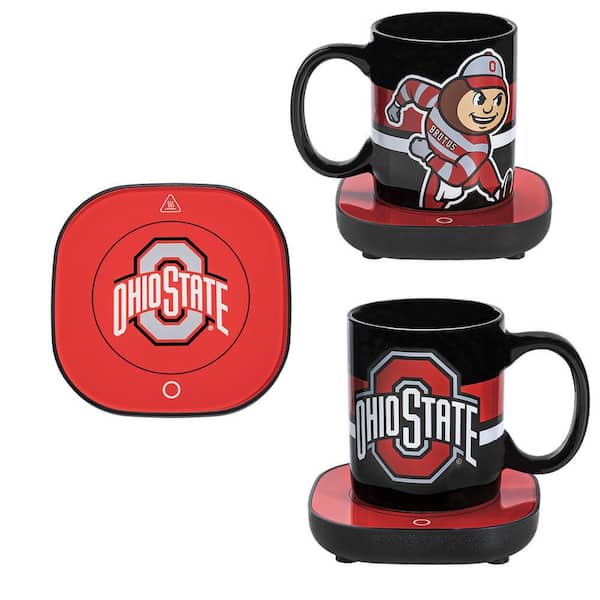 Ohio State Buckeyes Black Single-Cup Coffee Mug with Mug Warmer for your Coffee Maker