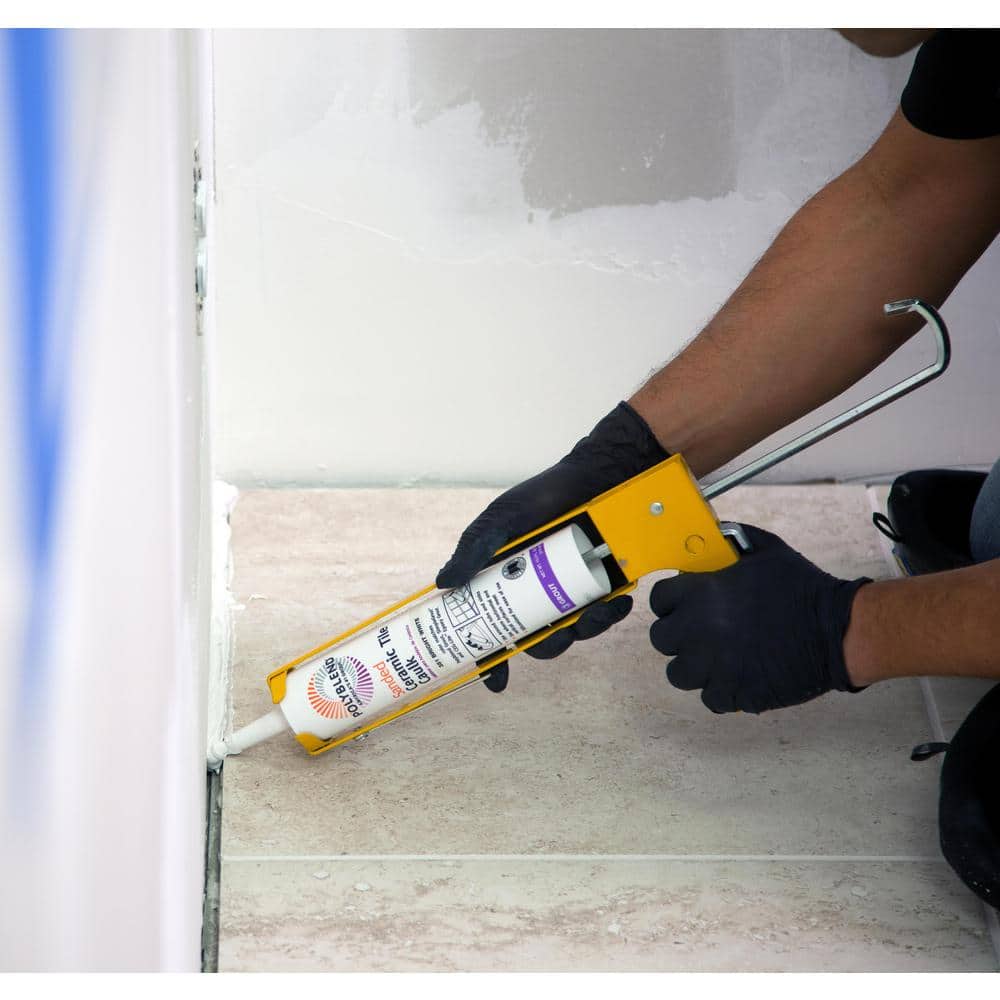 Polyblend Bone Siliconized Acrylic Ceramic Tile Caulk 10.5 oz