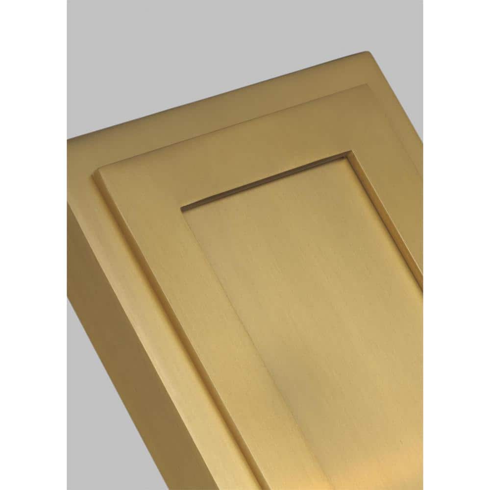 Burnished Brass 1-Light Candle Wall Sconce