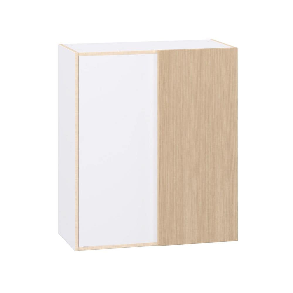 Timberline 30 in. W x 14.75 in. D x 35 in. H Shaker Assembled Wall Blindcorner Left Kitchen Cabinet in Mojavi Oak price history on PriceWatchPro
