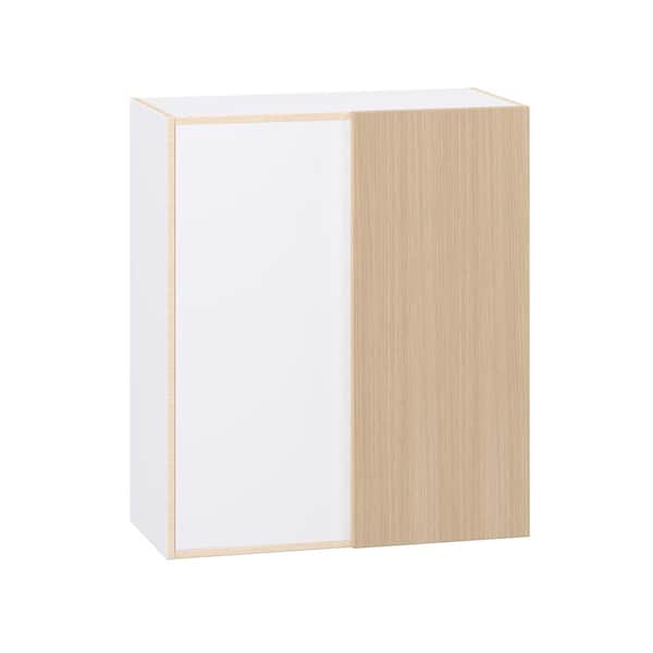 Timberline Mojavi Oak Slab Assembled Wall Blindcorner Kitchen Cabinet (30 in. W x 35 in. H x 14 in. D)