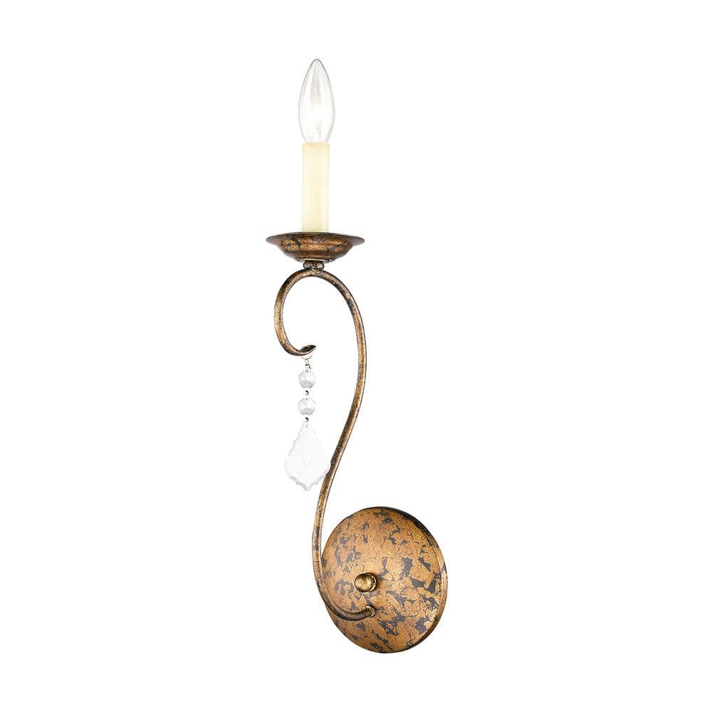 Venetian Golden Bronze Dimmable Brass Sconce