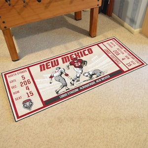 New Mexico Red 2 ft. x 6 ft. Ticket Runner Rug