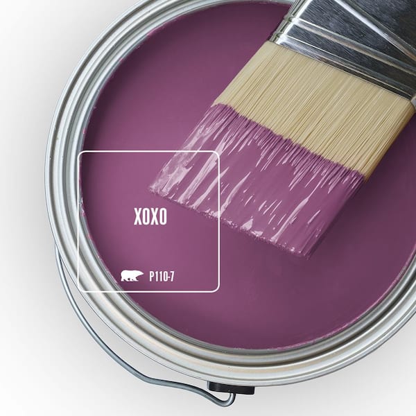 BEHR PREMIUM 1 gal. #P110-7 XOXO Semi-Gloss Enamel Interior/Exterior  Cabinet, Door & Trim Paint 712301 - The Home Depot