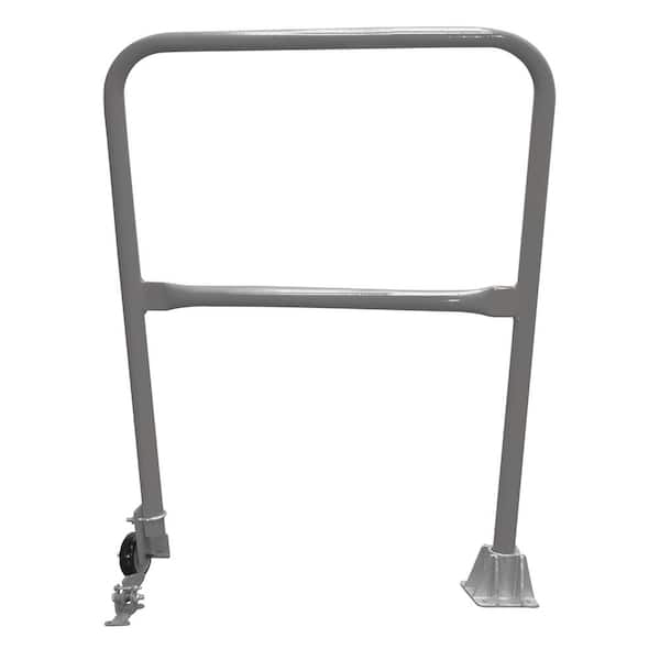 Vestil 3 ft. L Gray Semi Gloss Steel Dock Safety Swing Gate