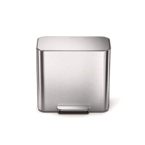 シンプルヒューマン CW1387 simplehuman 45L Rectangular Liner Rim Step Kitchen Trash Can