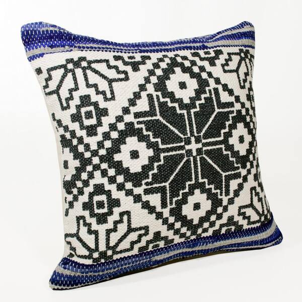navy and gray throw pillows